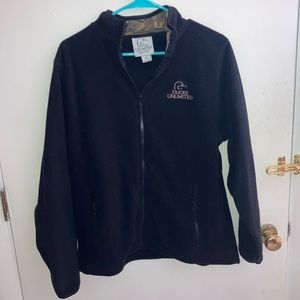 Ducks Unlimited Black/Camo lightweight fleece!